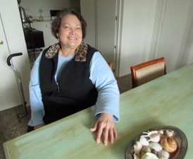 Kelly Mongiardo, 63, now is in a safe, bright and comfortable place of her own, after getting help from Hospitality House. The “Leap of Faith” campaign sponsored by Peace Lutheran Church in Grass Valley is raising $10,000 to help people like Mongiardo on their path from chaos to stability.