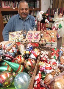 Hundreds of vintage & specialty Christmas ornaments and other holiday decorations will be offered at PEACE's rummage sale.