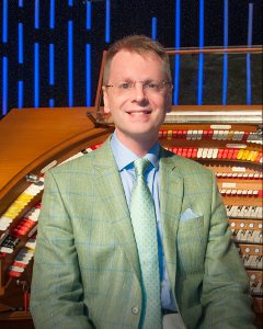 Theatre organist Simon Gledhill, of England, performs at 4pm Sunday, June 23, at PEACE Lutheran Church.